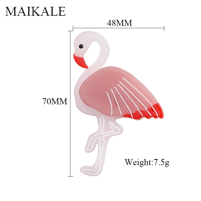 MAIKALE, модные милые Броши с лебедями для женщин, большая акриловая смола, ацетат, птица, брошь на булавке для мужчин, целлюлоидная черепаховая брошь