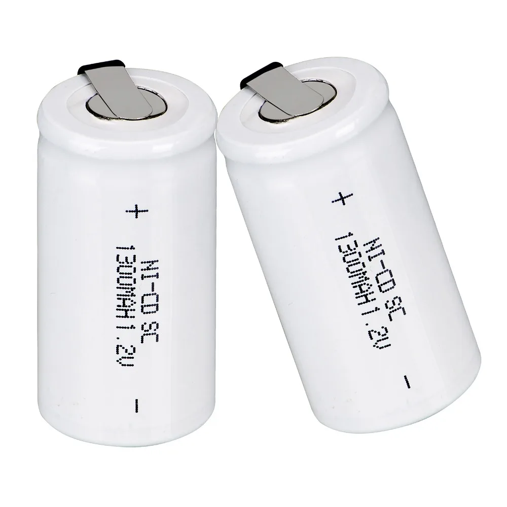 2-20 шт Anmas power 1,2 V 1300mAh Ni-CD Sub C SC аккумулятор белый с Tab перезаряжаемые батареи