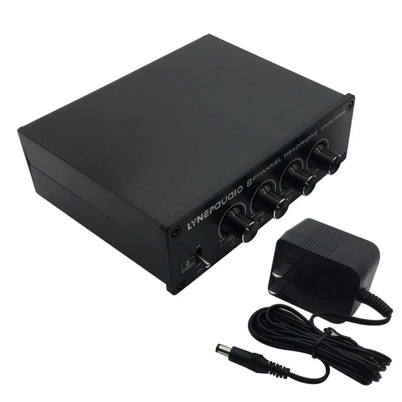 

Newly 8 Channel Microphone Headphone Amplifier Power Supply Distributer for Studio Recording Home Music