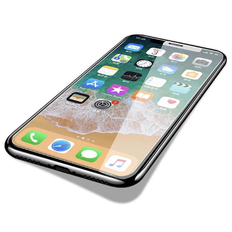 Закаленное стекло для apple iPhone xs max xr 6 6S 7 8 plus 1 5 шт. защита экрана с закругленными