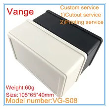 4 шт./лот корпус формы Черный ABS пластиковые корпусы для устройств 105*65*40 мм подножки включены для модульного устройства