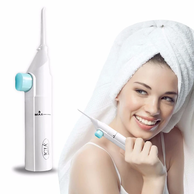 

1 pcs Portable Power Floss Dental Water Jet Tooth Pick No Batteries Dental Cleaning Whitening Cleaner Kit L0017