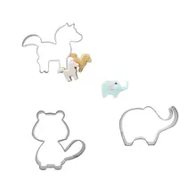 3 шт. в форме зоопарка формованная рамка яйцо печенье резак инструменты для приготовления пищи мульти Украшение Тортов мастикой из нержавеющей стали топ продаж