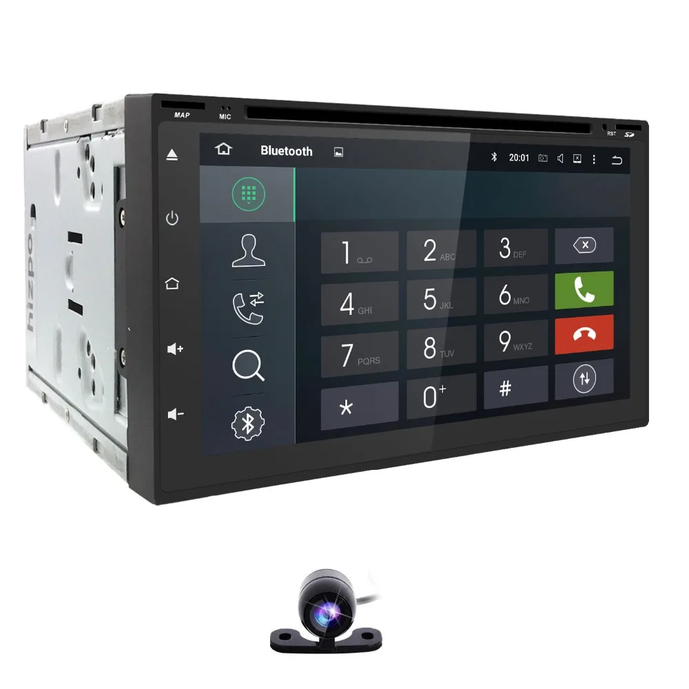 Top 4G+32G OctaCore7"2Din Android8.0 Car DVD Radio Multimedia Player 800*480 Universal GPS Navigation autoradio Stereo Audio 4G WIFI 5