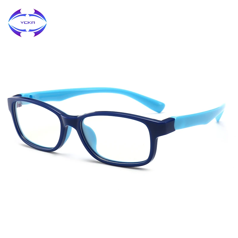 

VCKA Kids Anti-blue light Glasses Frame Girl Game Protective Goggle Boy Silicone Children Ultralight Eyewear TR90 Computer