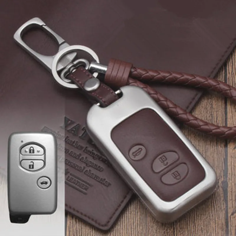 Кожаный чехол для автомобильных ключей, чехол держатель для Toyota Land Cruiser Prado 150 Camry Prius, Crown для Subaru 2013 Foreste Outback XV сумка для ключей