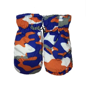 

Winter Camouflage Kids Glove Waterproof Warm Skate Snowboarding Gloves Boy Girl Outdoor Child Windproof Thick Gloves