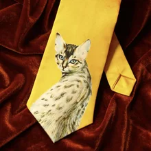 Ручная работа витанж стиль желтый кот галстук олдированная ткань для галстука как ремень для волос или сумка ремень 1 шт