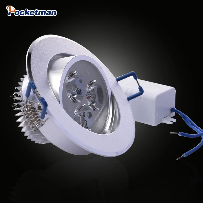 

1Pcs 9W 12W 15W AC85V-265V 110V / 220V LED Ceiling Downlight Recessed LED Wall lamp Spot light With LED Driver For Home Lighting