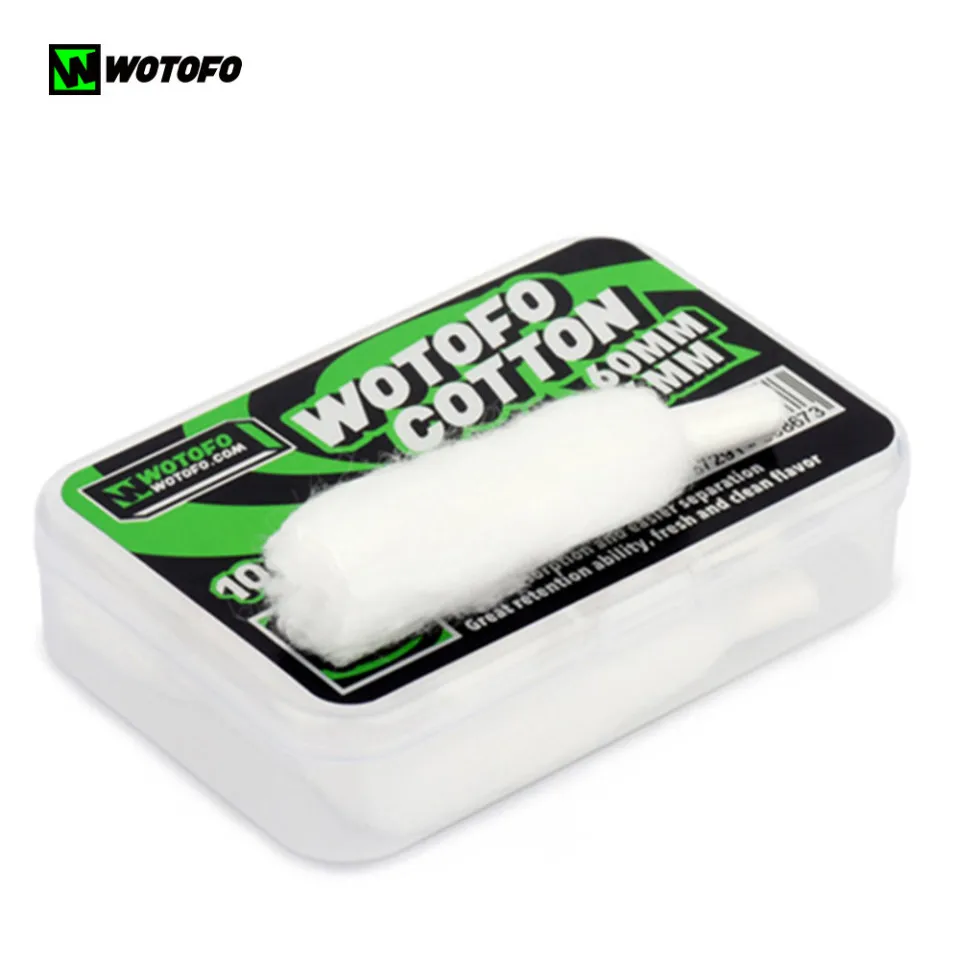 10 шт. оригинальный бренд Wotofo Profile Vape Bacon Cotton Сделай Сам фитиль 6 мм Диаметр