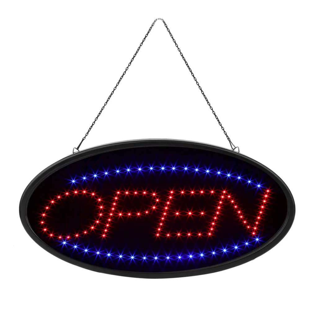 

OPEN Pattern Fashionable Oval Shape LED Billboard Shopping Mall Advertising Sign Displayer Wall LED Billboard Board