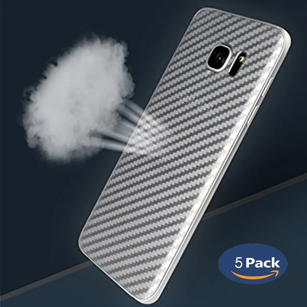

PORTEFEUILLE 5pcs soft back transparent protector for Samsung S7 S6edge plus A7 carbon fiber film privacy redmi screen protector