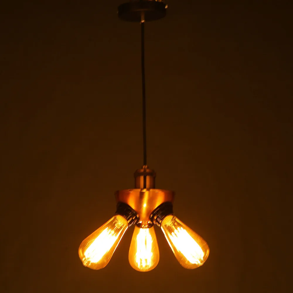Modern 3 head triangle pendant lamp For Kitchen Lights ...