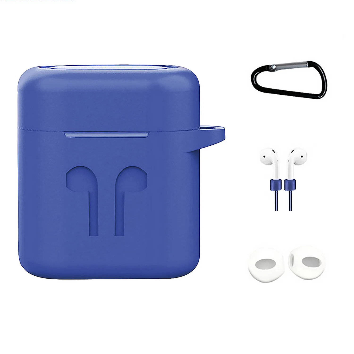 Blue Besegad нескользящий Силиконовый защитный чехол для huawei Honor Fly Pods FlyPods Pro FreeBuds 2 Pro - Цвет: Blue