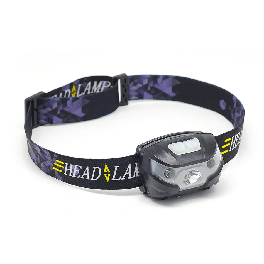 

LED Headlamp Body Motion Sensor USB Rechargeable Headlight Outdoor Camping Flashlight Head Torch Lamp Hiking Bicycle Lamp