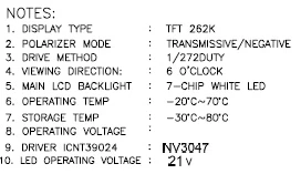 4,3 дюймов 40PIN TFT ЖК-экран COG NV3047 Привод IC 480(RGB)* 272 No Touch 24Bit RGB интерфейс