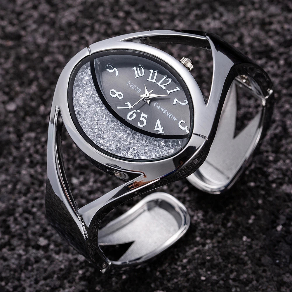 Роскошные серебряные женские часы-браслет женские часы роскошные стразы женские часы reloj mujer relogio feminino