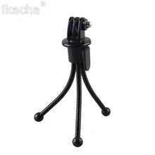 For GoPro Mini Flexible Camera Tripod + Tripod with Mount Adapter For SJ4000 Camera Go Pro Hero 5 4 3+ 3 2 HD