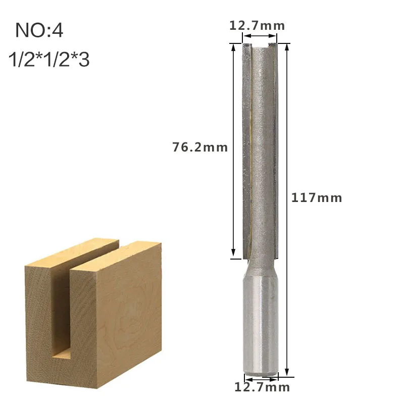 1 шт. 1/" 1/4 хвостовик очень длинный 3" лезвие 1/" режущий диаметр. Прямая Концевая фреза деревообрабатывающий режущий шип резак для деревообработки