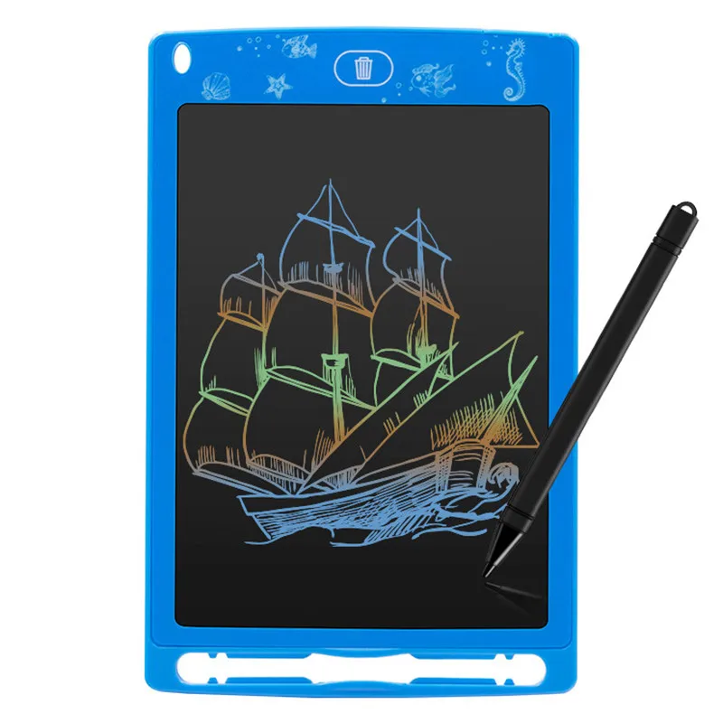 8,5 дюймовый цветной ЖК-планшет для рисования, цифровые графические планшеты для письма, Электронная картина, планшет+ стилус/аккумулятор