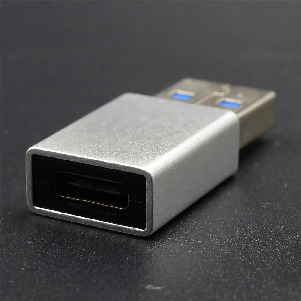 Металлический адаптер type-C с разъемом USB, адаптер USB 3,0 с разъемом type-C - Цвет: Silver