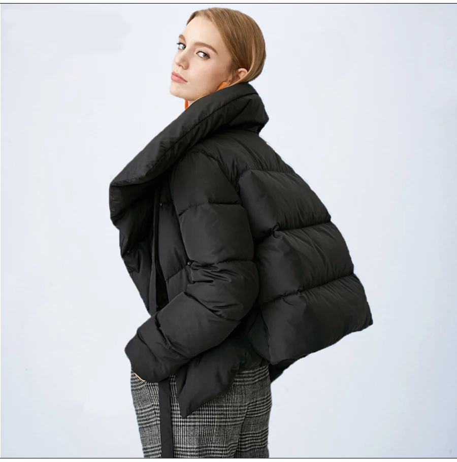 Зимняя куртка женская плюс размер Новая женская s Парка утепленная верхняя одежда однотонные Пальто короткие женские тонкие хлопковые стеганые базовые Топы