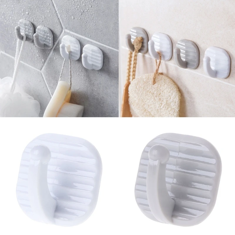 

1pc Strong Self-Adhesive Wall Hook Hanger Bathroom Kitchen Sticky Towel Holder