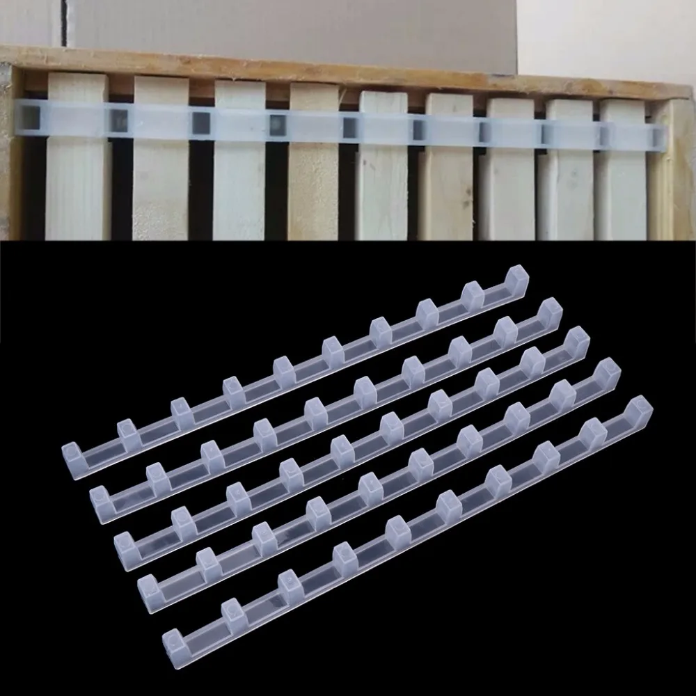 

5pcs Beekeeping Bar Bee Hive Frame Avoid Agitation Plastic White Interval 37cm Beekeeper Beekeeping Tool Accessory C42