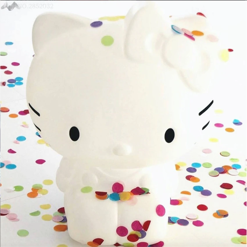 

LFH Creative Cute New LED White hello Kitty LED Table Desk Lamp Light Children Gift Night Light with Battery Party Decor