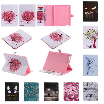 

For Apple iPad 2 3 4 Case kids pattern Leather Case cover For ipad 2 ipad 3/4 tablet with Magnetic Auto Wake Up Sleep card slot