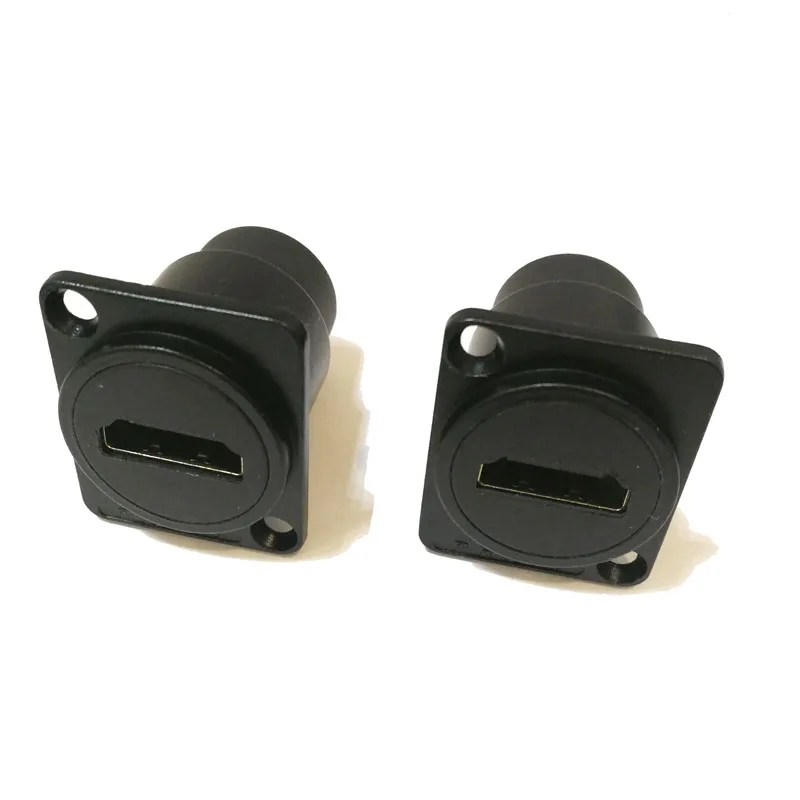 10 шт./лот Новый D Тип HDMI к прямое гнездо шасси крепление на панели разъем аудио