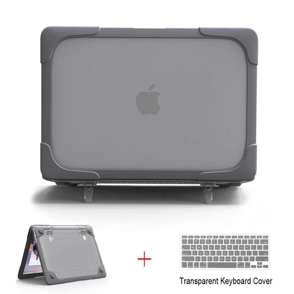New Shockproof Hard Case Foldable Stand For macbook Air Pro Retina 11