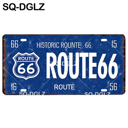 [SQ-DGLZ] Route 66 номерной знак Настенный декор мать дорога Олово знак США дорога металлическая картина "знак" таблички плакат - Цвет: 0614