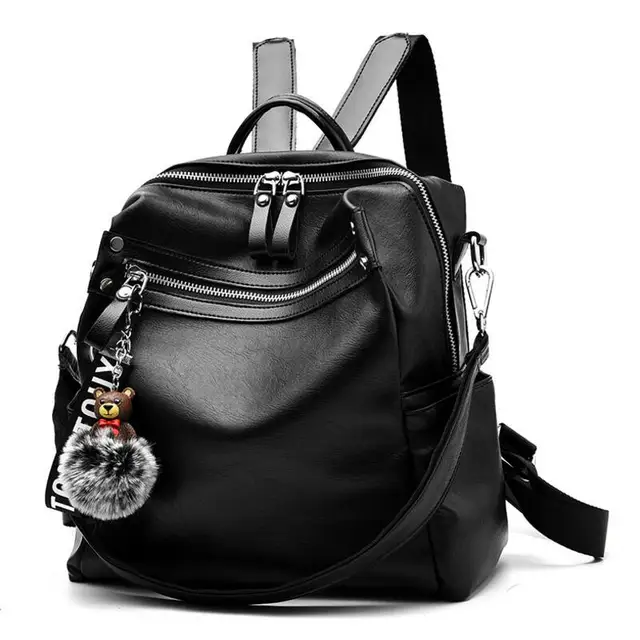Buy Brand Women Backpack Multi Purpose Leather School