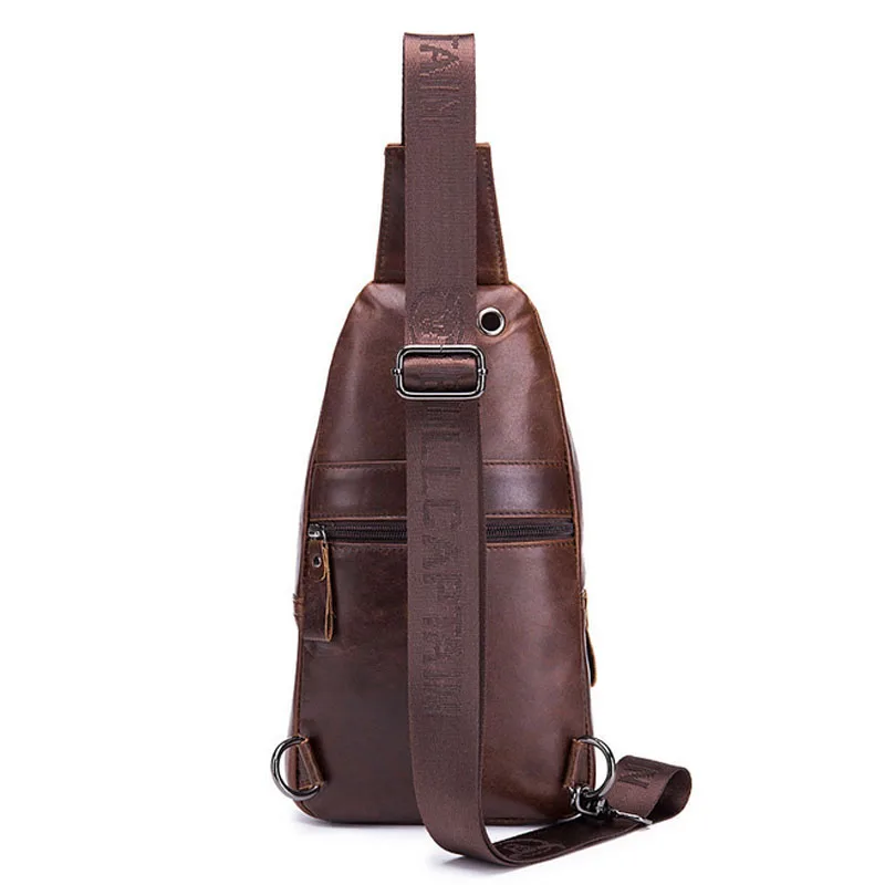 de Couro genuíno Mochila de Viagem de