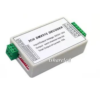

1Pcs 3CH dmx dimmer Controller dmx512 decoder for led Light Bar Module Strip WS-DMX-XB22-3CH