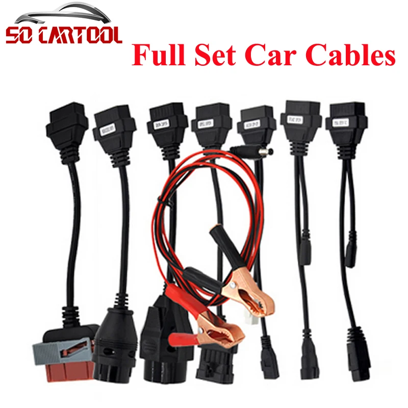

(10PCS/Lot) OBD2 Cables For TCS CDP Pro plus Cars Cables diagnostic Tool Interface Full Set 8pcs Car Cables by DHL Free Shipping
