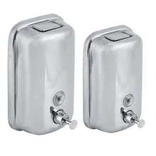 800/1000 мл Ванная комната мыло настенный дозатор Нержавеющая сталь жидкое мыло шампунь дозатор для жидкого мыла