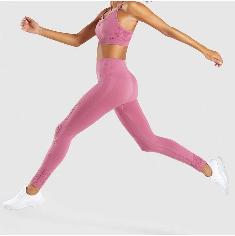 NORMOV, женские штаны для йоги, спортивная одежда для бега, эластичные леггинсы для фитнеса, Бесшовные Леггинсы для йоги, женские штаны