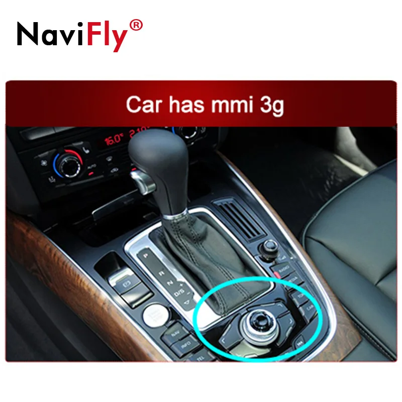 NaviFly Android система автомобиля радио мультимедиа палер для Audi A4 A5 2009- с 3G ram 32G rom wifi 4G BT - Цвет: car has MMI 3G