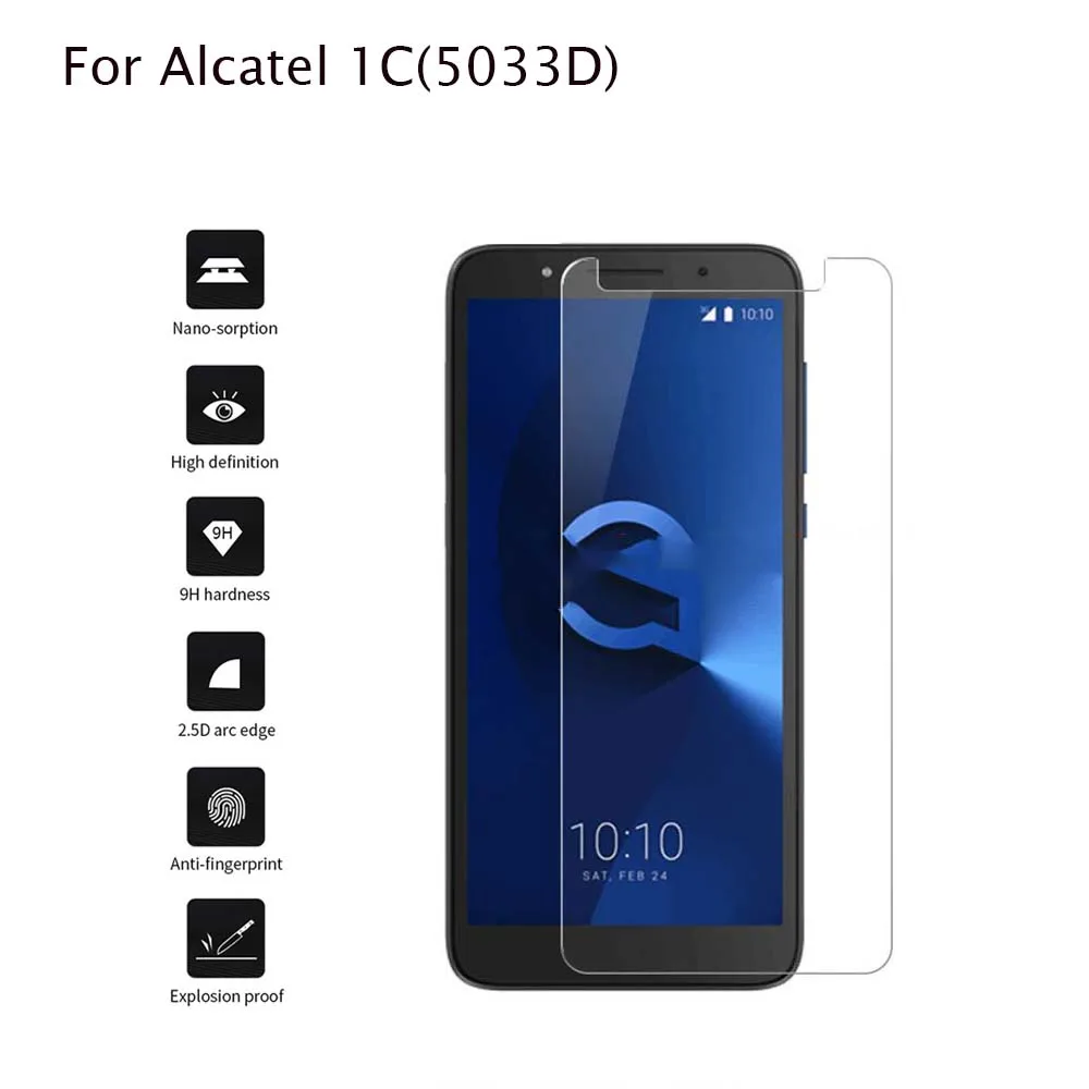 2 шт. закаленное стекло Alcatel 1 5 Защитная пленка для 5033D 5033 5033A 5033Y 5033X ALCATEL1 9H защитная