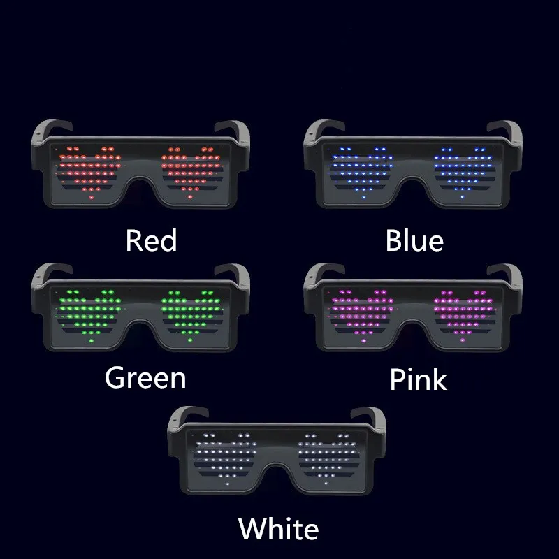 

Luminous glasses LED light-emitting dynamic glasses Stage party performance props Party birthday gift props Disco