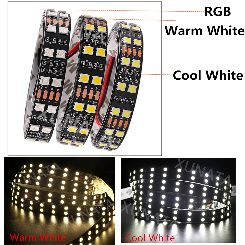 Светодиодная ленсветильник RGB RGBW RGBWW 12 В постоянного тока 5050 водонепроницаемая