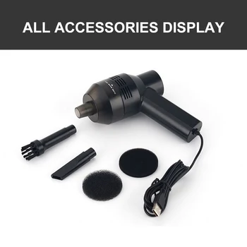 

Mini USB Vacuum Cleaner Portable Computer Keyboard Brush Nozzle Dust Collector Handheld Sucker Clean Kit For Cleaning Laptop Car