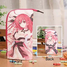 Дата живого аниме PU канцелярские сумки Itsuka Kotori ручка держатель сумка для офиса школьные принадлежности