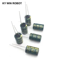 10 шт., электролитные конденсаторы, 470 мкФ 35V 10x16 мм 105C радиальные высокочастотный низкое сопротивление электролитический конденсатор с алюминиевой крышкой