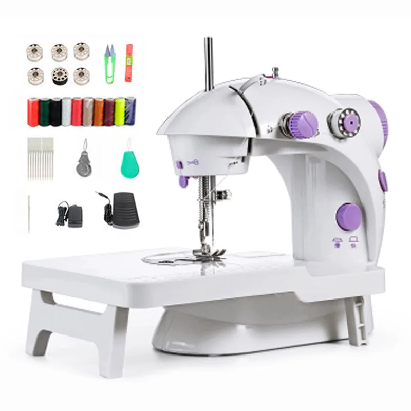 Mini Universal Electric Sewing Machines with 33 Sewing Machine Accessories Automatic Stitch Sew