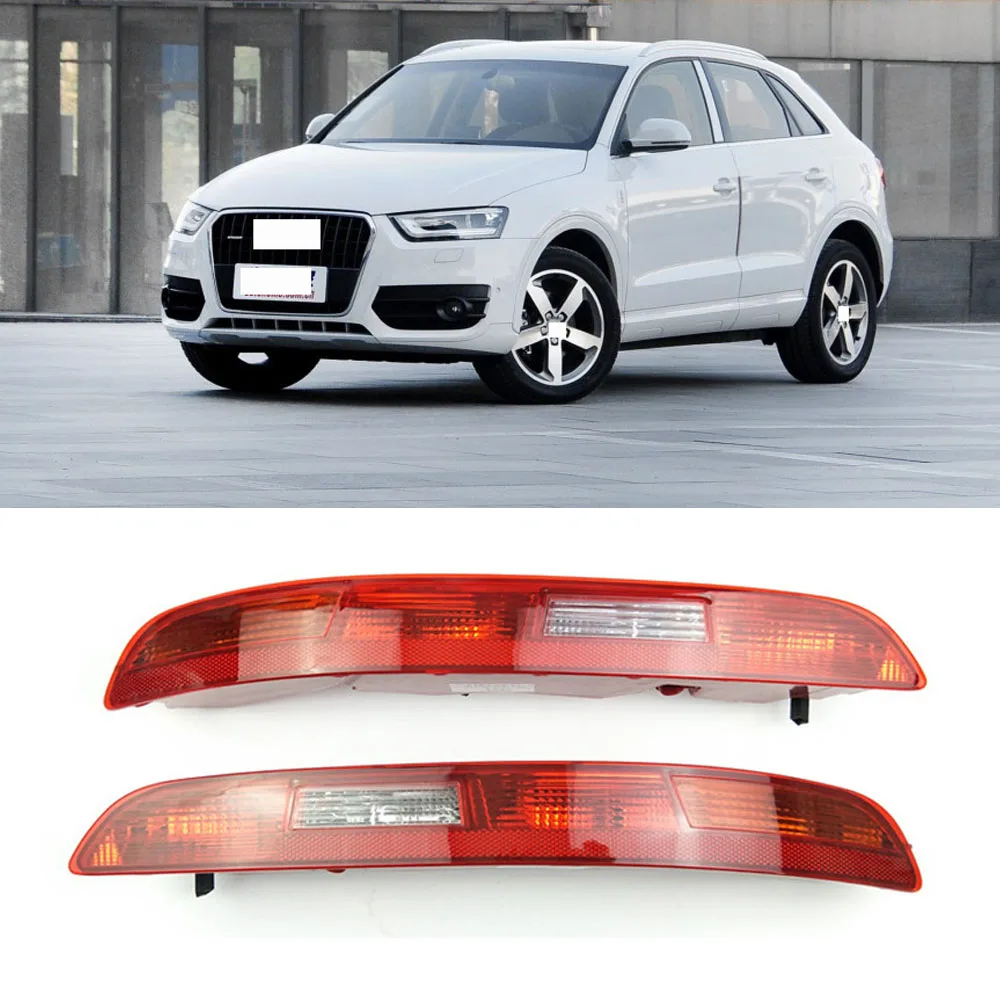 

CAPQX For Audi Q3 2011 2012 2013 2014 Rear Bumper Reflector Brake Light Warning Lamp Fog Lamp RED Reverse light