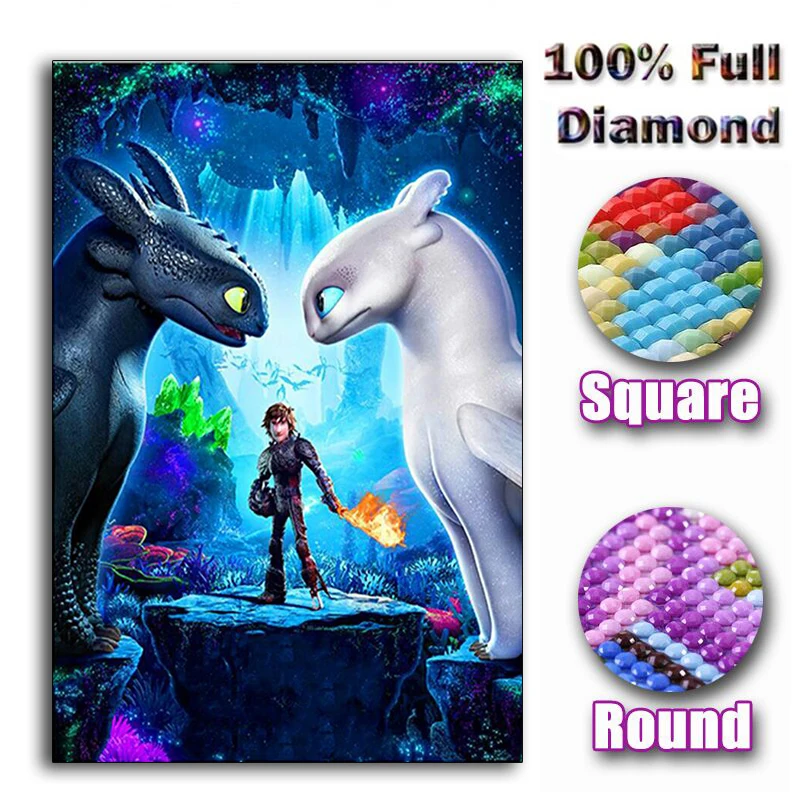 How to train your dragon 2 Movie poster 5D, diamond painting,cross