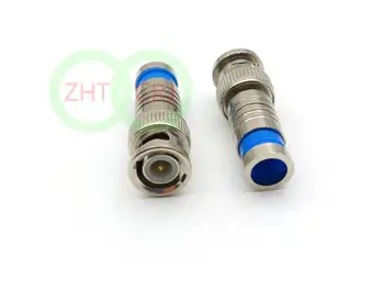 

2pcs BNC COMPRESSION connector RG59 CCTV COAX CABLE COAXIAL